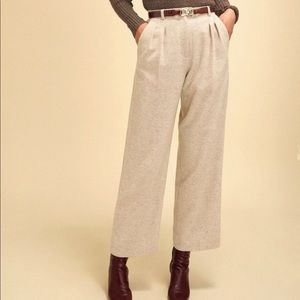 Rouje JeJe pants in wool Chevron Ecru (Cream)